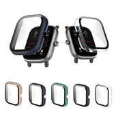 Ochranný kryt pre Huami Amazfit Bip U/U Pro/GTS 3/GTS 2 Mini, pevný PC, sklo s plným pokrytím obrazovky