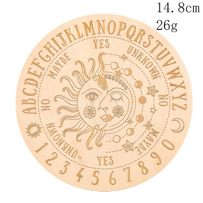 2 ks drevená kyvadlová doska, veštenie, astrologický tanier, doska na Ouija, metafyzický oltár, meditácia, rituálne potreby Wicca