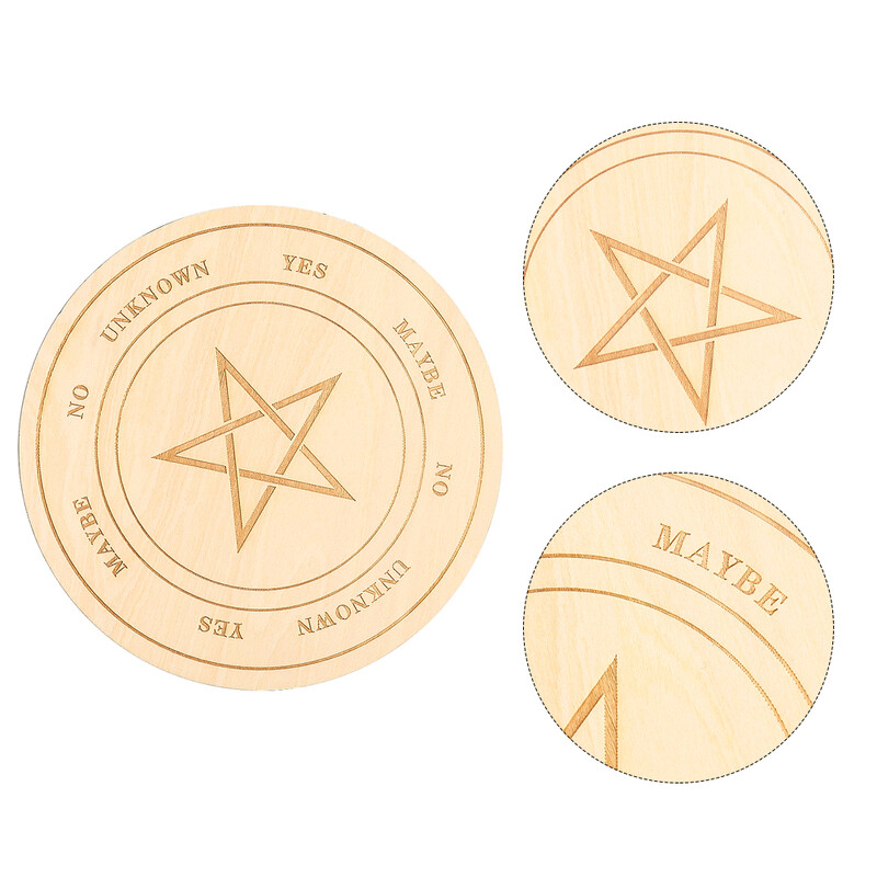 2 ks drevená kyvadlová doska, veštenie, astrologický tanier, doska na Ouija, metafyzický oltár, meditácia, rituálne potreby Wicca
