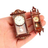 1 ks 1:12 Miniatúrne nástenné hodiny do domčeka pre bábiky Hračky Miniatúry Domček pre bábiky Bytové dekorácie Doplnky Hračka Hračka na hranie Nábytok