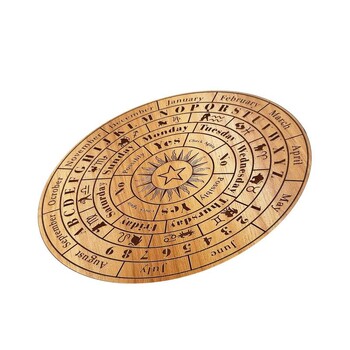 Εκκρεμές 20cm Ξύλινο Ouija Spirit Planchette Πίνακας μηνυμάτων με αριθμούς Γράμματα Decision Maker Dowsing Board for Home