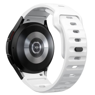 Camo szilikon sportszíj Samsung Galaxy Watch 6 5 klasszikus 47 mm-es, hézagmentes szalaggal Galaxy Watch FE 7 6 5 Pro 45 44 40 mm-es karkötőhöz