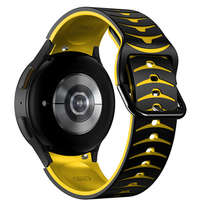 Camo szilikon sportszíj Samsung Galaxy Watch 6 5 klasszikus 47 mm-es, hézagmentes szalaggal Galaxy Watch FE 7 6 5 Pro 45 44 40 mm-es karkötőhöz