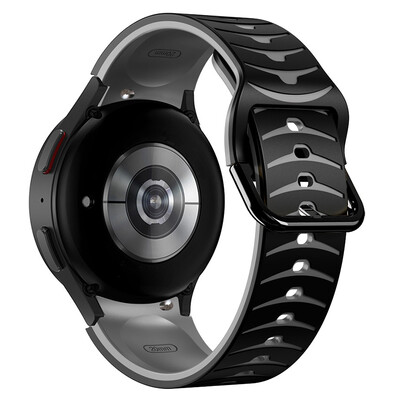 Camo szilikon sportszíj Samsung Galaxy Watch 6 5 klasszikus 47 mm-es, hézagmentes szalaggal Galaxy Watch FE 7 6 5 Pro 45 44 40 mm-es karkötőhöz