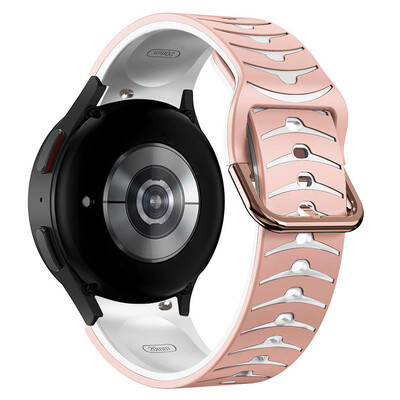 Camo szilikon sportszíj Samsung Galaxy Watch 6 5 klasszikus 47 mm-es, hézagmentes szalaggal Galaxy Watch FE 7 6 5 Pro 45 44 40 mm-es karkötőhöz