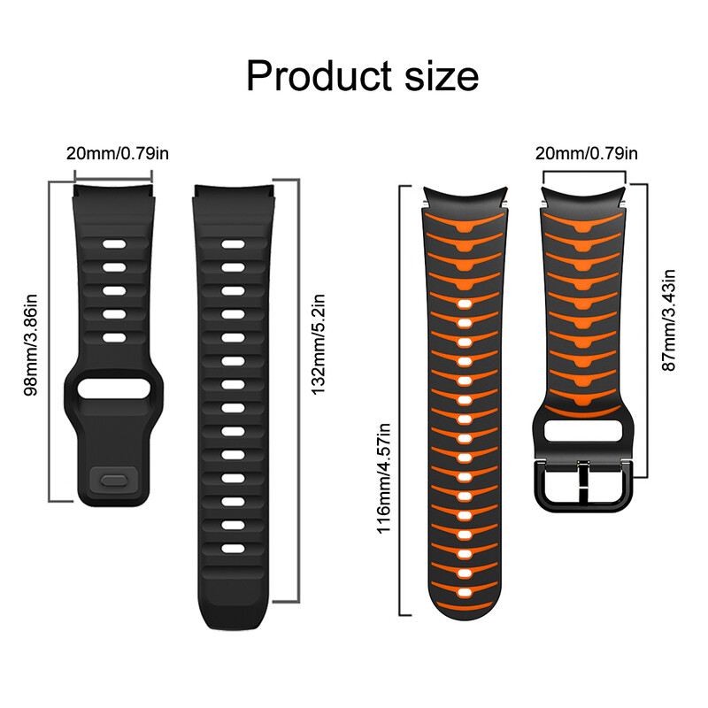 Camo szilikon sportszíj Samsung Galaxy Watch 6 5 klasszikus 47 mm-es, hézagmentes szalaggal Galaxy Watch FE 7 6 5 Pro 45 44 40 mm-es karkötőhöz