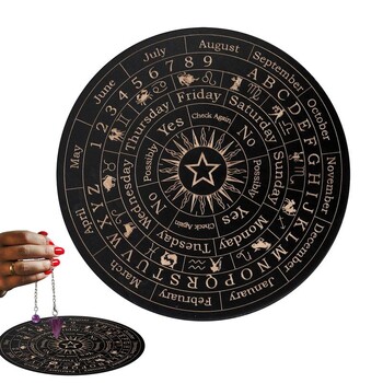 Ouija Boards Wooden Witch Divination Board Witch Crafts Προμήθειες Fortune Telling Toys Λήψη αποφάσεων Εκκρεμές Witch Altar