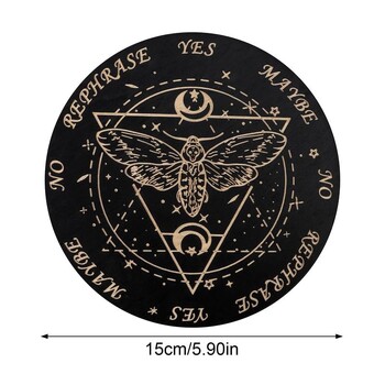 Ouija Boards Wooden Witch Divination Board Witch Crafts Προμήθειες Fortune Telling Toys Λήψη αποφάσεων Εκκρεμές Witch Altar