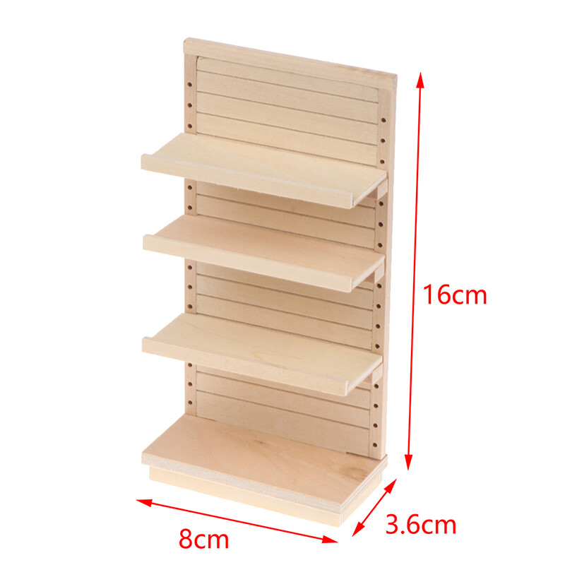 1:12 Casă de păpuși Raft de prezentare în miniatură Raft de depozitare Model Mobilier Supermarket Decor Jucărie