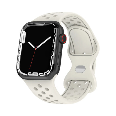 Szíj Apple óra szíjhoz 49mm 44mm 45mm 42mm 41mm 38mm 40mm correa Szilikon sport karkötő iwatch 8 SE 7 6 5 Ultra 49mm