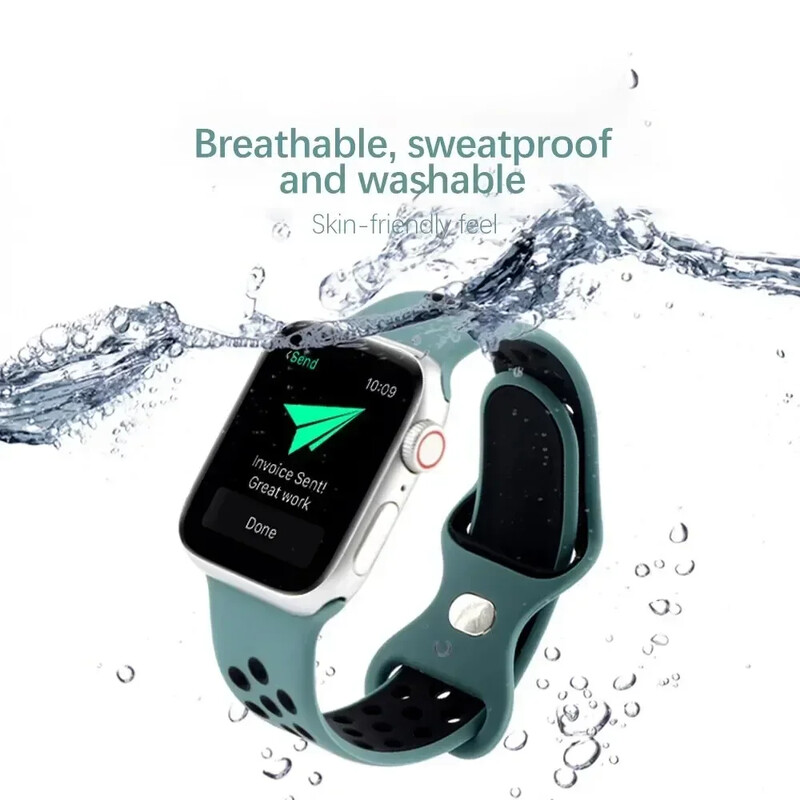 Szíj Apple óra szíjhoz 49mm 44mm 45mm 42mm 41mm 38mm 40mm correa Szilikon sport karkötő iwatch 8 SE 7 6 5 Ultra 49mm