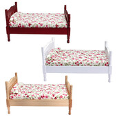 1db 1:12 babaház miniatűr franciaágy modell európai stílusú ruha művészet bútor Hálószoba jelenet dekor játék