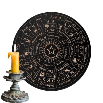 Pendulum Mat Divination Ξύλινος πίνακας επικοινωνίας Παιχνίδια τύχης Ouija Επιτραπέζιο παιχνίδι Witch Crafts Προμήθειες για αρχάριους