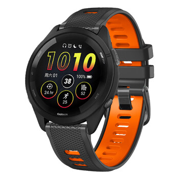 22 мм каишка за мъжки часовник за Garmin Venu 2 /Venu 3 /Forerunner 265 255 Music 745 /Vivoactive 4 Гривна за каишка за часовник Силиконова каишка за китка