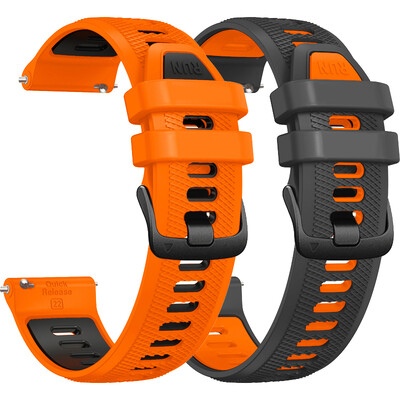 22 мм каишка за мъжки часовник за Garmin Venu 2 /Venu 3 /Forerunner 265 255 Music 745 /Vivoactive 4 Гривна за каишка за часовник Силиконова каишка за китка