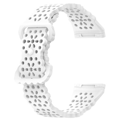 Banda albastră pentru Fitbit Versa 4/ Sense 2/ Versa 3/ Sense Curea inteligentă de înlocuire curea elegantă din dantelă femei subțire
