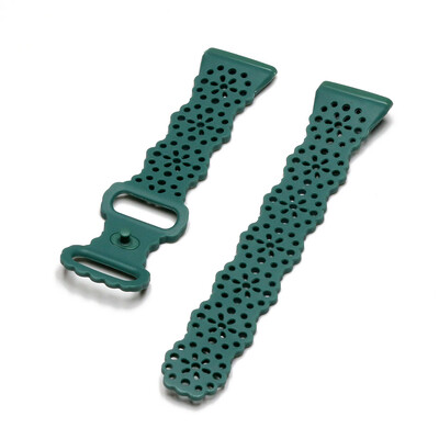 Banda albastră pentru Fitbit Versa 4/ Sense 2/ Versa 3/ Sense Curea inteligentă de înlocuire curea elegantă din dantelă femei subțire