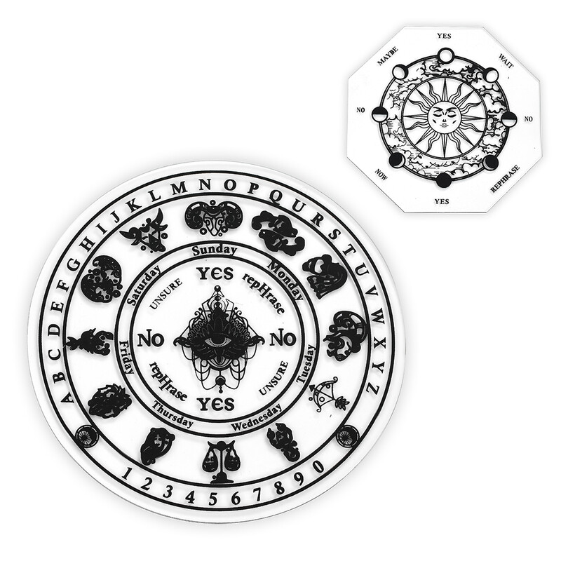 Akrilna ploča s klatnom za proricanje Radiestezija Dvanaest zviježđa Metafizička poruka Ouija ploča Potrepštine za oltar za čarobnjaštvo