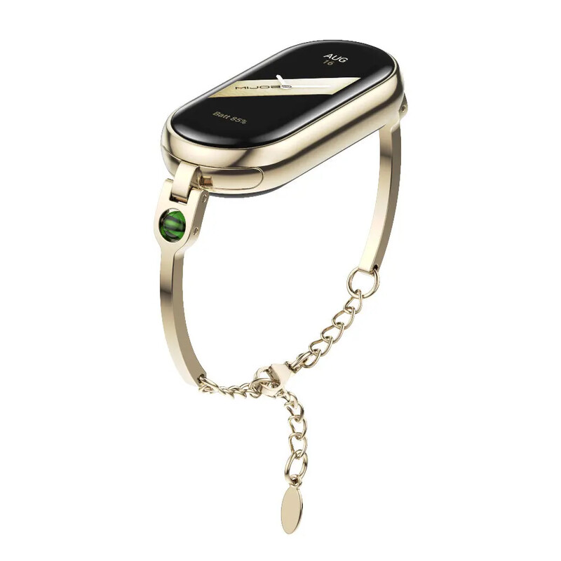 Náhradný remienok z nehrdzavejúcej ocele pre Xiaomi Mi Band 8, náramok na zápästie pre ženy, príslušenstvo pre inteligentné hodinky