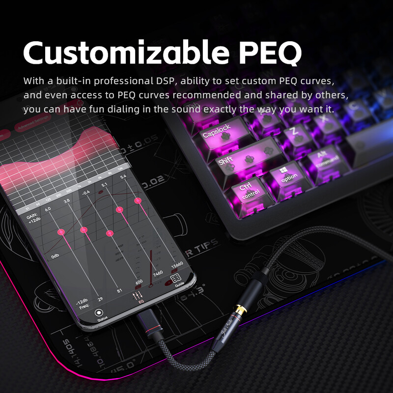 FiiO/JadeAudio JA11 USB Type C σε 3,5mm Προσαρμογέας ακουστικών/ακουστικών USB C Καλώδιο USB C σε 3.5 Audio Aux Καλώδιο για IOS Android