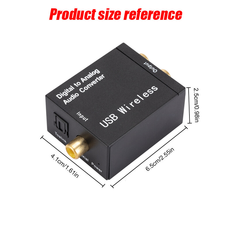 Digitalno-analogni audio konverter Podrška Bluetooth 5.0 optičko vlakno Toslink koaksijalni signal u RCA R/L audio dekoder SPDIF DAC