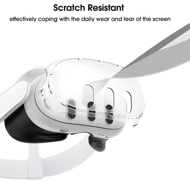 Védőtok a Meta Quest 3 átlátszó VR fejhallgató védőburkolatához, merev PC elülső védelem a Meta Quest 3 tartozékaihoz