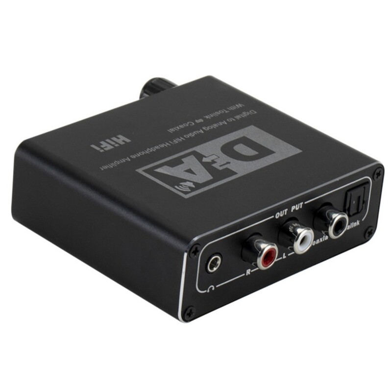 Grwibeou HiFi DAC Amp Convertor audio digital la analogic RCA 3,5 mm Amplificator pentru căști Toslink Ieșire optică coaxială dac 24 biți