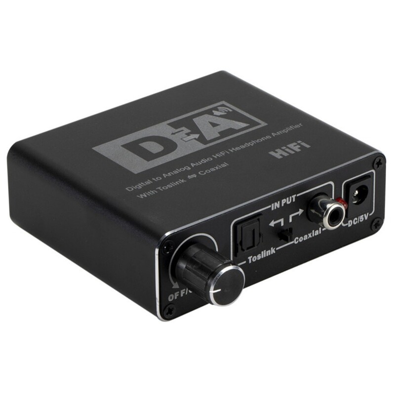 Grwibeou HiFi DAC Amp Convertor audio digital la analogic RCA 3,5 mm Amplificator pentru căști Toslink Ieșire optică coaxială dac 24 biți