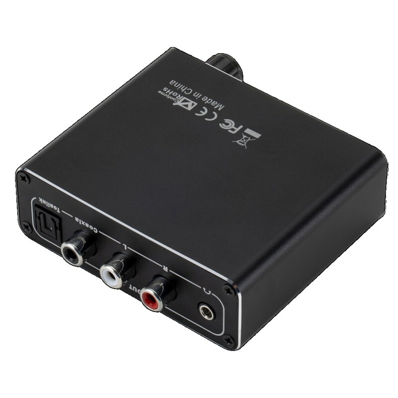 Grwibeou HiFi DAC Amp Convertor audio digital la analogic RCA 3,5 mm Amplificator pentru căști Toslink Ieșire optică coaxială dac 24 biți