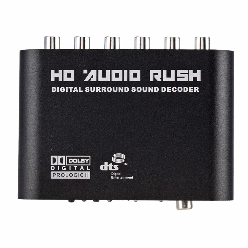 WVVMVV5.1 CH audio dekoder SPDIF Koaksijalni na RCA DTS AC3 Optičko digitalno pojačalo Analogno pretvaračko pojačalo HD Audio Rush