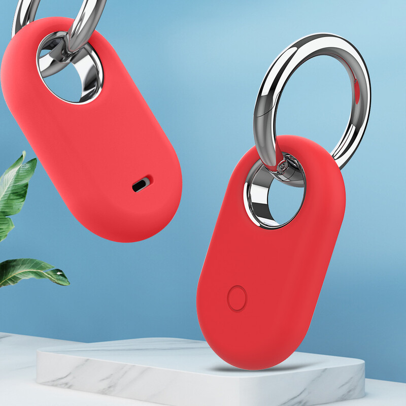 Szilikon tok védőtok, karcolásmentes tokvédő tok kulcstartóval Puha védőhüvely bőrvédő a Galaxy SmartTag2 készülékhez