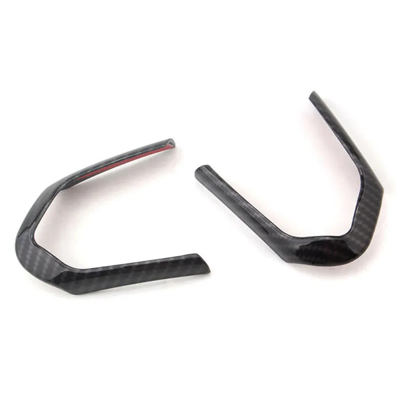 1 pāris oglekļa šķiedras stila automašīnas stūres rata apdares rāmis priekš BMW M3 M4 M5 jauns 1 3 sērijas X5M salona līstes 1 pāris oglekļa šķiedras