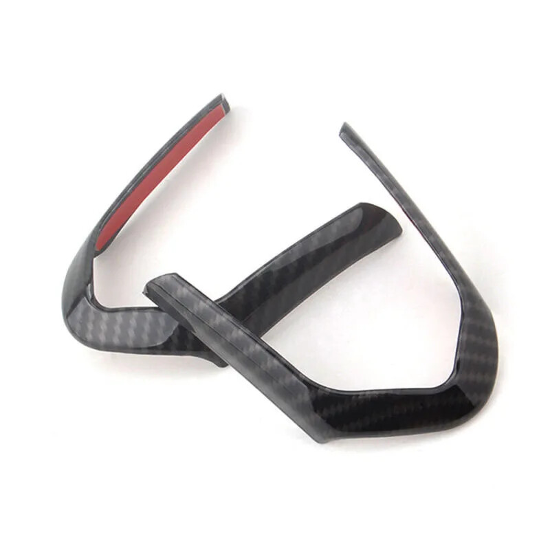 1 pāris oglekļa šķiedras stila automašīnas stūres rata apdares rāmis priekš BMW M3 M4 M5 jauns 1 3 sērijas X5M salona līstes 1 pāris oglekļa šķiedras