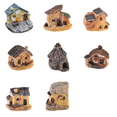 Gyantaház Miniatűrök Figurák Kerti dekoráció Kültéri Kiegészítők Mini kézműves termékek otthoni kerti dekorációhoz