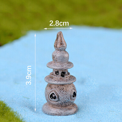 Gyantaház Miniatűrök Figurák Kerti dekoráció Kültéri Kiegészítők Mini kézműves termékek otthoni kerti dekorációhoz