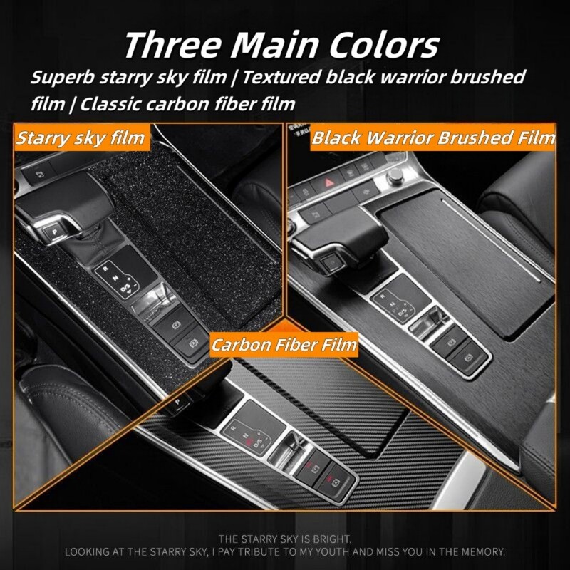 Pre FAW Besturn B70 Starry Sky Film Interiérová úprava Centrálny ovládací Prístroj Ochranná fólia do auta Príslušenstvo do auta