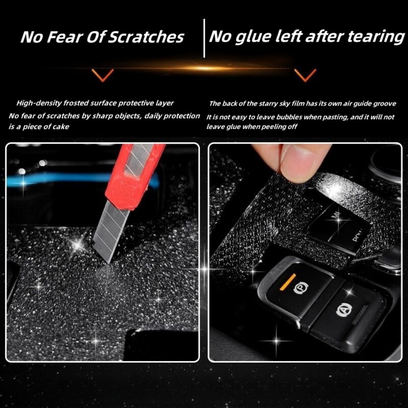 Pre FAW Besturn B70 Starry Sky Film Interiérová úprava Centrálny ovládací Prístroj Ochranná fólia do auta Príslušenstvo do auta