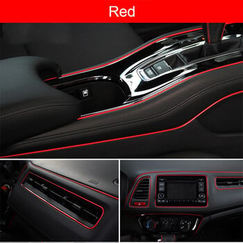 Εύκαμπτες λωρίδες Universal Car Molding Decoration 5M/1M Εσωτερικό Auto Mouldings Κάλυμμα αυτοκινήτου Περικοπή ταμπλό πόρτας Edgein Car-styling