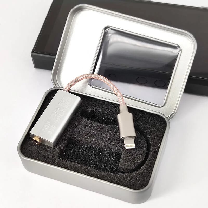 Xnyocn ALC5686 DAC dekodiranje 3,5 mm HIFI Amp adapter Kabel za slušalice Uređaj Pojačalo zvuka 32 bita/384 KHz za iPhone IOS Lightning