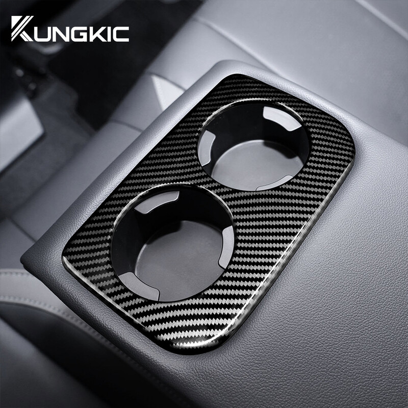 Pentru Subaru Crosstrek Cadru cupa de apă din spate 2024 ABS mașină fibră de carbon model stil autocolant RHD LHD Accesorii ornamente interioare