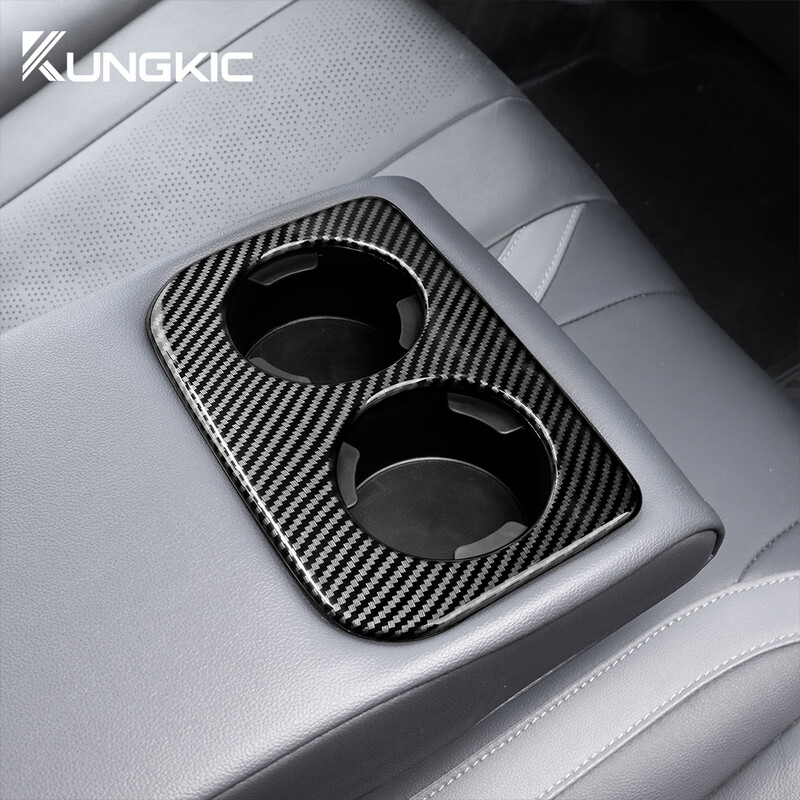 Pentru Subaru Crosstrek Cadru cupa de apă din spate 2024 ABS mașină fibră de carbon model stil autocolant RHD LHD Accesorii ornamente interioare