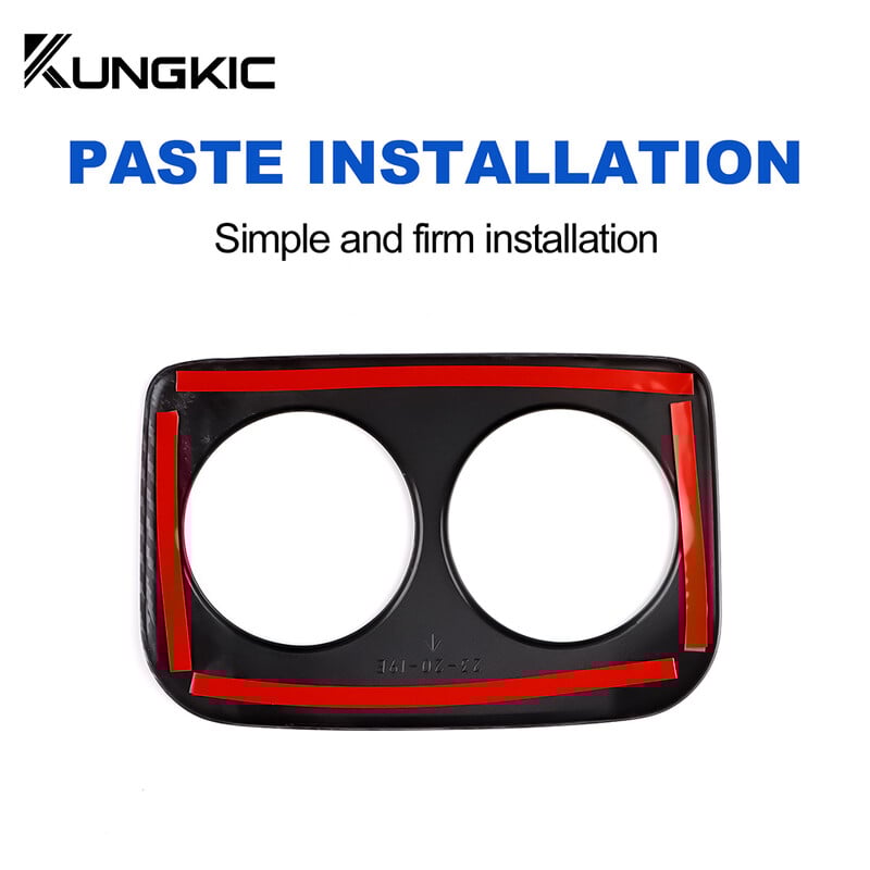 Pentru Subaru Crosstrek Cadru cupa de apă din spate 2024 ABS mașină fibră de carbon model stil autocolant RHD LHD Accesorii ornamente interioare