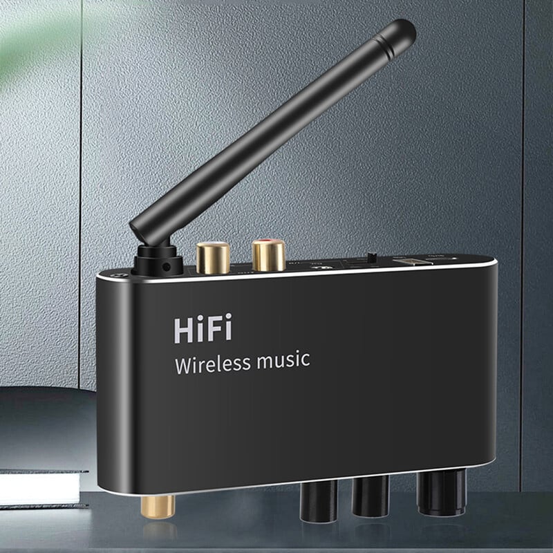 Dekódovanie zvuku DAC prevodníkom na digitálne signály na analógové pomocou opticko-koaxiálneho dekódovacieho prevodníka kompatibilného s Bluetooth