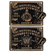 12 hüvelykes Ouija tábla fa jóslás inga tábla gravírozott tábla Boszorkány nap inga tábla készlet Üzenet boszorkány inga tábla