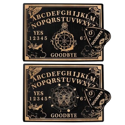 Placă Ouija de 12 inch Placă pendulară divinație din lemn Placă gravată Witch Sun Pendulum Board Kit Mesaj Witch Pendulum Board