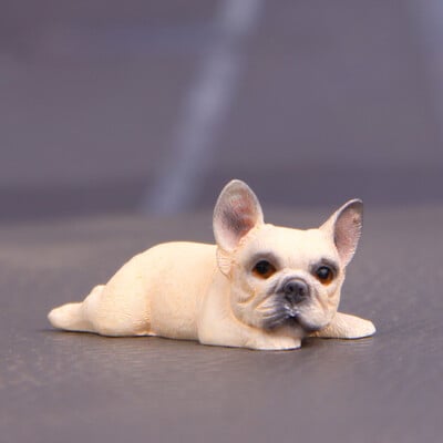 Kawaii Francuski buldog Moderna figurica Stolni ukrasi za automobil Q verzija Slatki modeli Minijature Dječje igračke Kućni dekor Suvenir Poklon