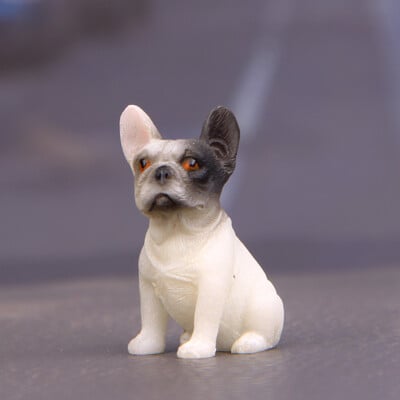 Kawaii Francuski buldog Moderna figurica Stolni ukrasi za automobil Q verzija Slatki modeli Minijature Dječje igračke Kućni dekor Suvenir Poklon