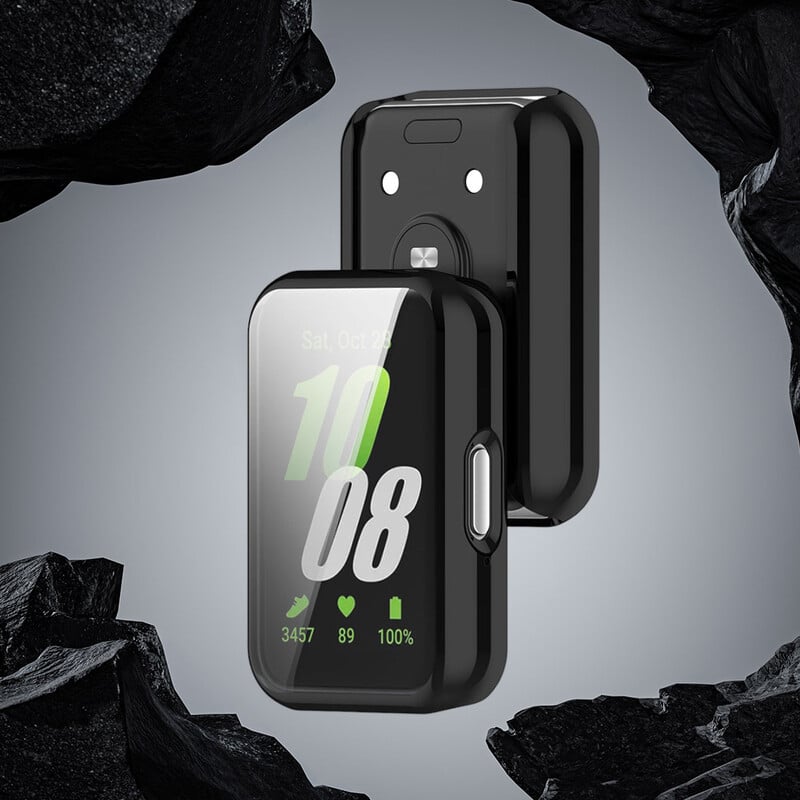 Ekrāna aizsargvāciņš Mīksts TPU ekrāna aizsargs Shell Pretskrāpējumiem Ekrāna aizsargs Pilns vāks piemērots Samsung Galaxy Fit 3