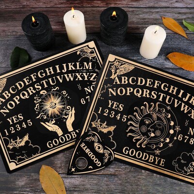 Ouija ploča od 12 inča Drvena ploča s klatnom za proricanje Gravirana čarobna ploča Komplet s pločama s klatnom za proricanje Wiccan pribor za oltar