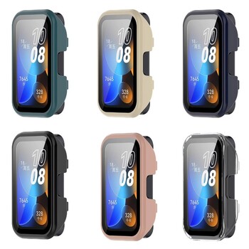 Твърд защитен калъф с пълно покритие PC Shell Screen Protector Tempered Cover за Huawei Band 8